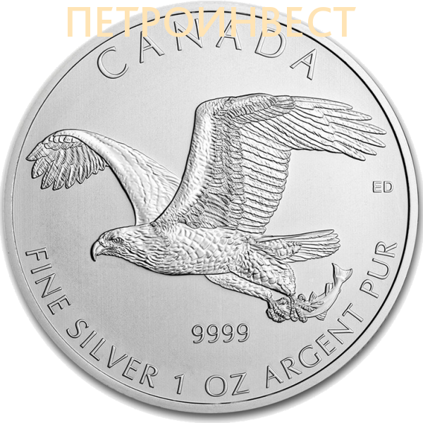картинка Белоголовый орлан; 2014; 5 Dollars; 1oz от Петроинвест
