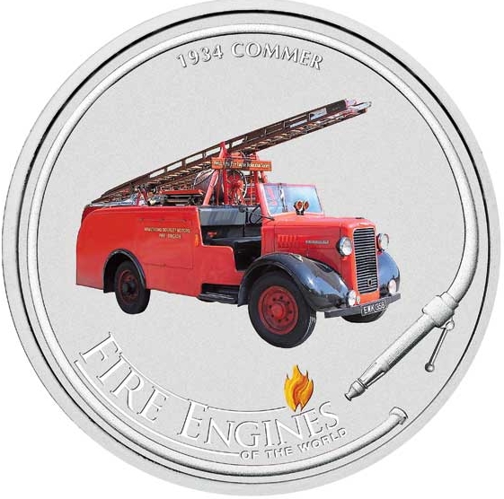 картинка Пожарная машина. 1934 Commer (1 Dollar); 2006; 1oz от Петроинвест