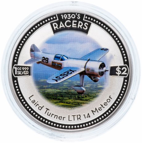 картинка Воздушные гонки 1930-х (2 Dollars) - набор из 5-ти монет Острова Кука от Петроинвест