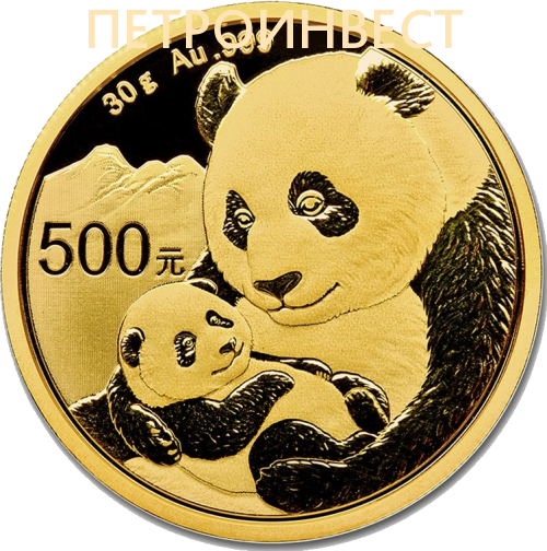 картинка Китайская Панда 2019 (500 юань); 30 гр. от Пестроинвест