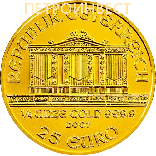 картинка Венская Филармония - Филармоникер (25 euro); 2010; 2021; 1/4oz от Пестроинвест