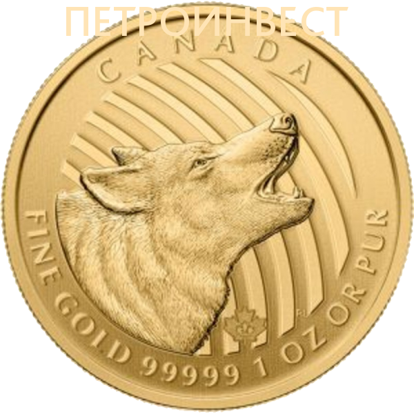 картинка Воющий Волк (200 dollars), сертификат, серия "Зов природы"; 1oz от Пестроинвест